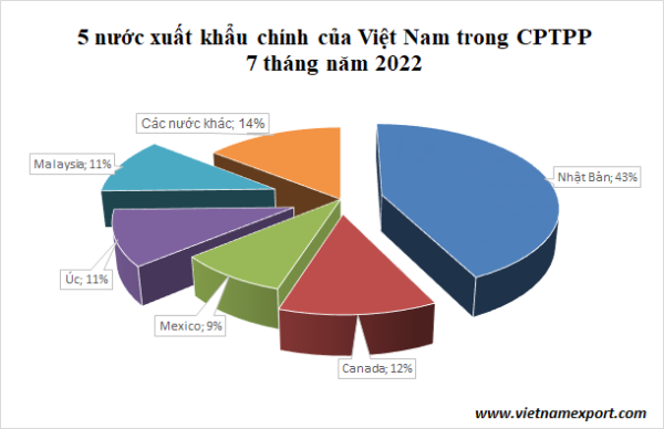 Vietnams Export Turnover To CPTPP Member Countries In The First 7